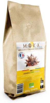 Café en grain TERRA MOKA bio arabica du pérou