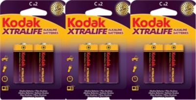 Pile KODAK KODAK - Piles - XTRALIFE Alcaline - C /