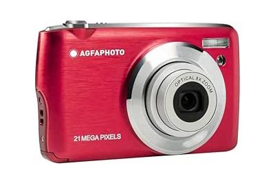 Appareil photo Compact AGFAPHOTO DC8200 Rouge Pack Etui + Carte SD 16GB