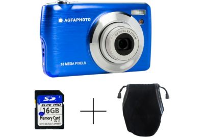 Appareil photo Compact AGFAPHOTO DC8200 Bleu Pack Etui + Carte SD 16GB
