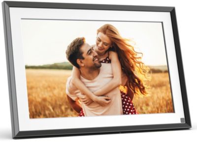 Cadre photo numérique grand format ecran tft lcd 12 pouces 4:3 blanc -  Conforama