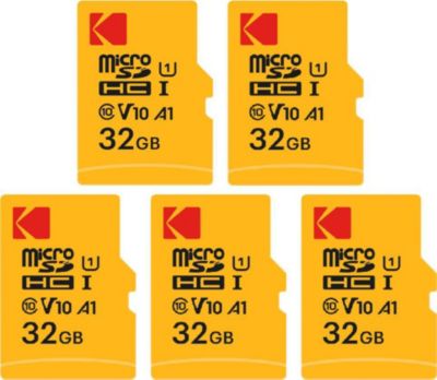 Carte Micro SD KODAK Kodak Lot de 5 Cartes Mémoire Micro SDXC
