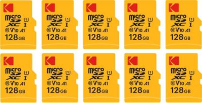 Carte Micro SD KODAK Kodak Pack de 10 Cartes Mémoire Micro SD