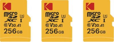 Carte Micro SD KODAK Kodak Lot de 3 Cartes Mémoire Micro SD 2