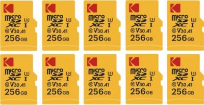 Carte Micro SD KODAK Kodak Pack de 10 Cartes Mémoire Micro SD