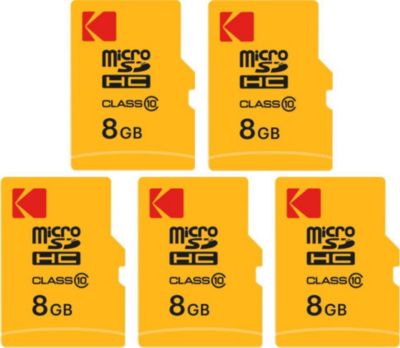 Carte Micro SD KODAK Kodak Lot de 5 Cartes Mémoire Micro SDHC