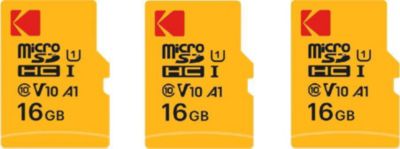 Carte Micro SD KODAK Kodak Pack de 3 Cartes Mémoire Micro SDX