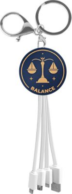 Câble micro USB YELLO KOKO USB 3-en-1 Porte-Clés design Balance