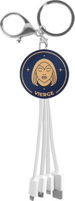 Câble micro USB YELLO KOKO USB 3-en-1 Porte-Clés design Vierge