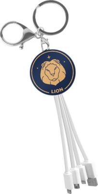 Câble micro USB YELLO KOKO USB 3-en-1 Porte-Clés design Lion