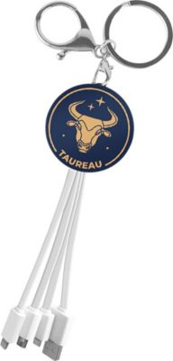 Câble micro USB YELLO KOKO USB 3-en-1 Porte-Clés design Taureau