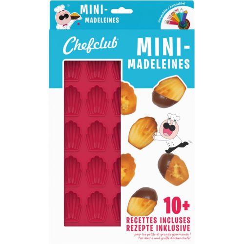 MOULE SILICONE ROUGE 9 MADELEINES