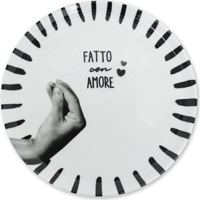 Assiette ZIIPA Assiette à pizza Atina - Charbon