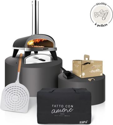 Four à pizza pellet ZIIPA Pack Iniziale - Charbon