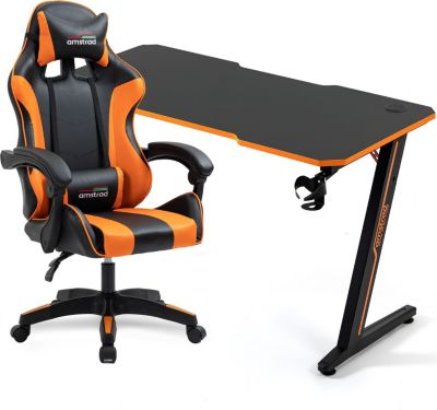 Bureau AMSTRAD DESK120Z-ORANGE & Fauteuil - Orange Bureau AMSTRAD DESK120Z-ORANGE & Fauteuil - Orange