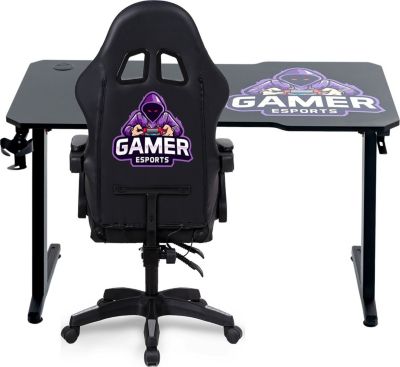 Bureau AMSTRAD DESK120Z-GAMER & fauteuil 900-LED-GAMER