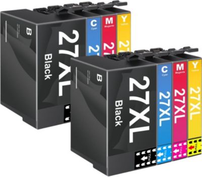 Cartouche d'encre SHOP-STORY Pack de Cartouches Compatibles EPSON 27