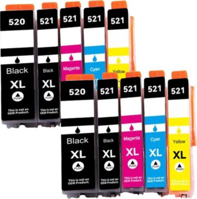 Cartouche d'encre SHOP-STORY Pack Cartouches Compatibles Canon PGI-52