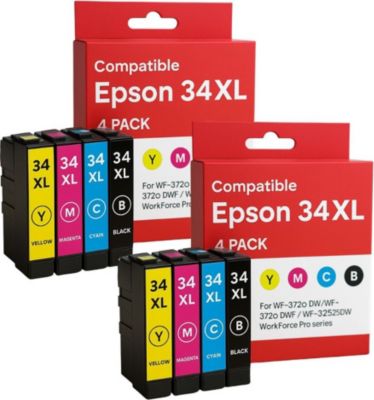 Cartouche d'encre SHOP-STORY Pack de Cartouches Compatibles EPSON 34X