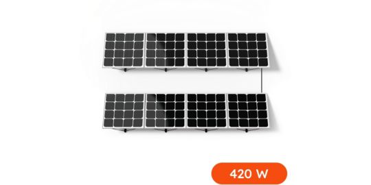 Panneau solaire BEEM Kit démarrage 420W installation murale