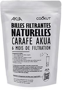 Carafe filtrante AKUA / 1,2 litres / Verre / Cookut
