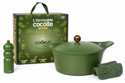 Cocotte COOKUT Coffret Noel L'Incroyable 28cm Fougere