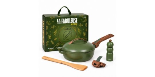 Poêle COOKUT La Fabuleuse 24cm Fougere Noel Edition