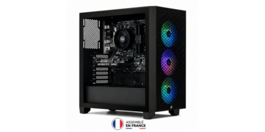 PC Gamer CORSAIR 3000D 55060XFR - AMD Ryzen 5 5500 – NVIDIA GeForce RTX 5060 – 16 Go RAM DDR4 – SSD 1 To - SANS OS