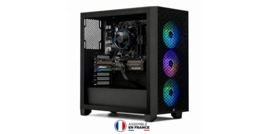 PC Gamer CORSAIR 3000D - AMD Ryzen 5 5500 - AMD Radeon RX 9060 XT – 16 Go RAM DDR4 – SSD 1 To - SANS OS