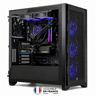 PC Gamer CORSAIR 4000D AMD9060R516GXFR - AMD Ryzen 5 5500 - AMD Radeon RX 9060 XT - 16 Go RAM - SSD 1 To - SANS OS