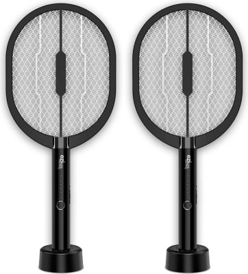 Appareil anti moustique E.ZILIGHT Lot de 2x Raquettes anti-moustique EZIli