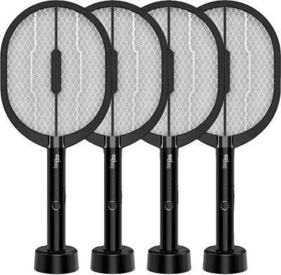 Appareil anti moustique E.ZILIGHT Lot de 4x Raquettes anti-moustique EZIli