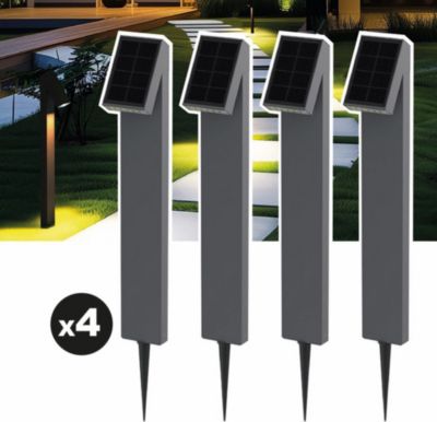 Balise solaire E.ZILIGHT Lot de 4 lampes solaires EZIlight® Solar
