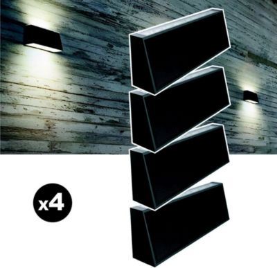 Balise solaire E.ZILIGHT Lot de 4 lampes solaires EZIlight® Solar