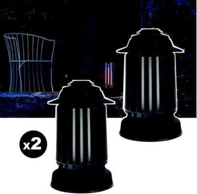 Appareil anti moustique E.ZILIGHT Lot de 2 pièges à moustique d'extérieur