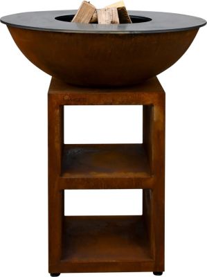 Brasero QUOCO Brasero Piatto Medium Corten Ø84