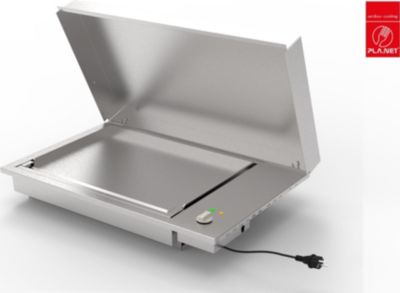 Plancha électrique PLANET Plancha OASI 80 ELEC Lisse + couvercle