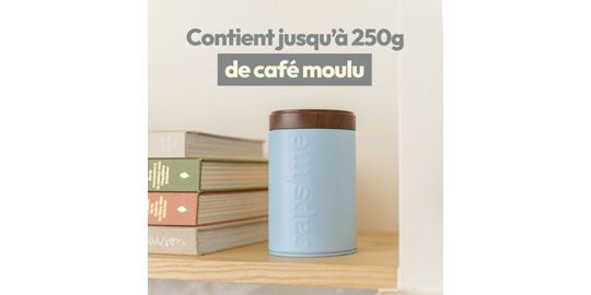 Boite à café CAPS ME à café rose contenance 250g