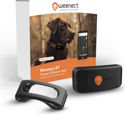 Collier WEENECT XT  traceur GPS chien noir