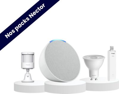 Alarme maison NECTOR Pack simulation de présence avec Echo