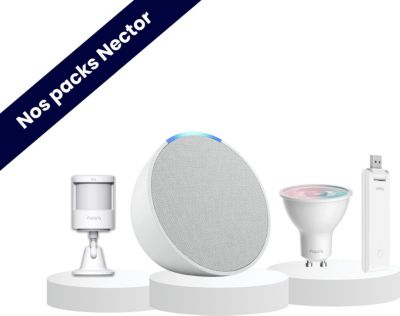 Alarme maison NECTOR Pack simulation de présence avec Echo