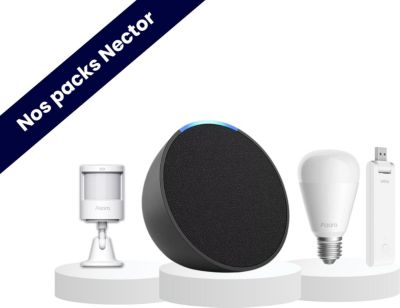 Alarme maison NECTOR Pack simulation de présence - Echo Pop