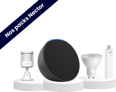 Alarme maison NECTOR Pack simulation de présence - Echo Pop