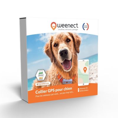 Collier WEENECT XS – collier GPS chien white