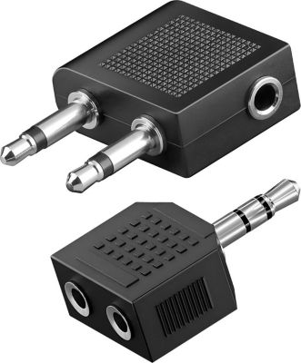 Adaptateur Jack AKASHI Adaptateur Audio 3.5mm + Doubleur 3.5mm