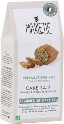 Préparation pour gâteau Marlette Bio pour Cake Sales Aux Graines et