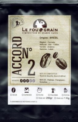 Café Grain Le Fou Du Grain Bresil