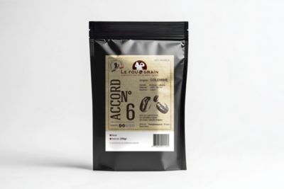 Café en grain LE FOU DU GRAIN Colombie grain 250g