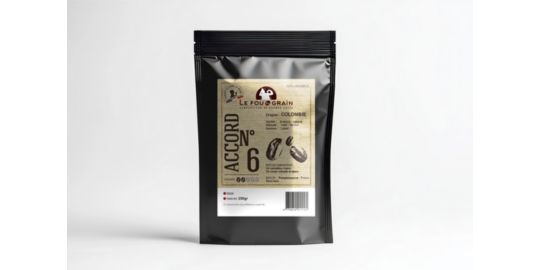 Café grain LE FOU DU GRAIN 250G Colombie - Intensité 2