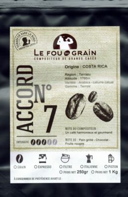 Café Grain Le Fou Du Grain Costa Rica